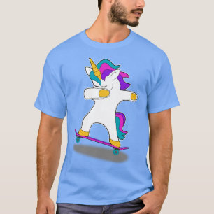 Skateboard Dab Dabbing Unicorn Skater T-Shirt