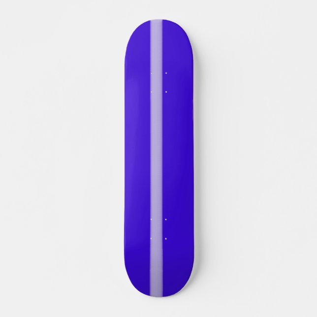 Skateboard Deck Blue Violet w/ Light Violet Stripe (Front)