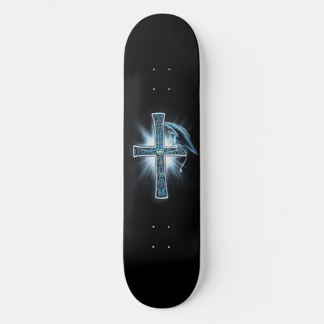 Skateboard Deck " Cross and Gargoyle" (Front)