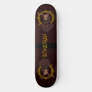 skateboard Deer Skull