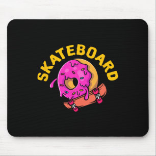 Skateboard Donut Skater Longboard Freestyle Halfpi Mouse Mat