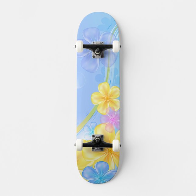 Skateboard-Floral Skateboard (Front)