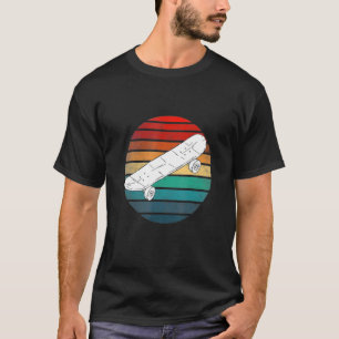 Skateboard For Men Women Vintage Retro Graphic T-Shirt