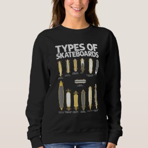 Skateboard For Teens Boys Girls Skateboarding Sweatshirt
