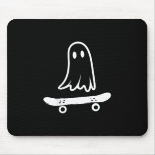 Skateboard Ghost Pocket Halloween Costume Men Wome Mouse Mat