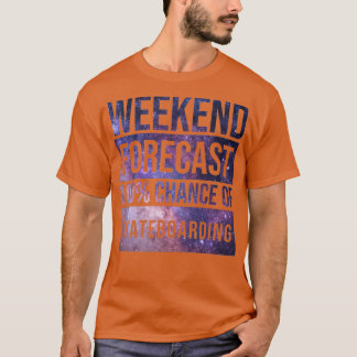Skateboard Gift Skateboarding Forecast T-Shirt