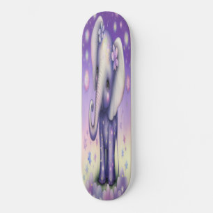 Skateboard Girly  flowers baby elephant 
