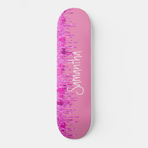 Skateboard Girly  Pinky Glitter