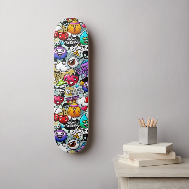 Skateboard - graffiti design | Zazzle