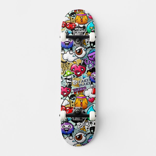 Skateboard - graffiti design (Front)