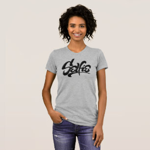 Skateboard Graffiti SELFIE Street Art Lettering T-Shirt
