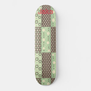 Skateboard Green Brown