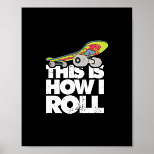 Skateboard Halfpipe Tricks - Extreme Sports Skateb Poster
