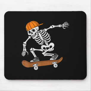 Skateboard Halloween Costume Skeleton Skateboardin Mouse Mat