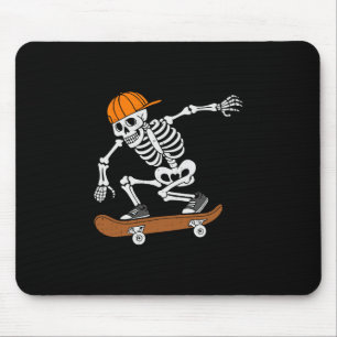 Skateboard Halloween Costume Skeleton Skateboardin Mouse Mat