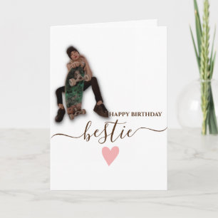 SKATEBOARD HAPPY BIRTHDAY Bestie  Card