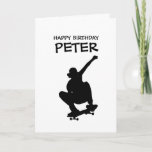 SKATEBOARD HAPPY BIRTHDAY Boy Card<br><div class="desc">SKATEBOARD HAPPY BIRTHDAY Boy Nothing says "I care" like a personalised, high quality card with a heartfelt message. Many will value a good, personalised card over the gift it comes with. A card that will keep its quality for a lifetime, to always remind that special person of that beautiful memory....</div>