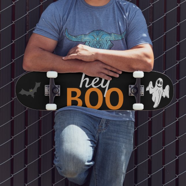 Skateboard - hey BOO Ghost / Bats Black (Outdoor 3)