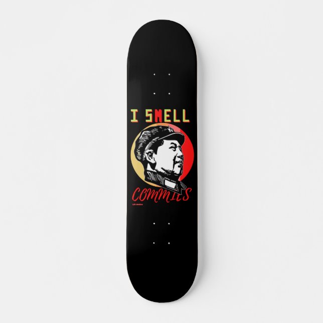 skateboard "I SMELL COMMIES 2 : MAO" (Front)