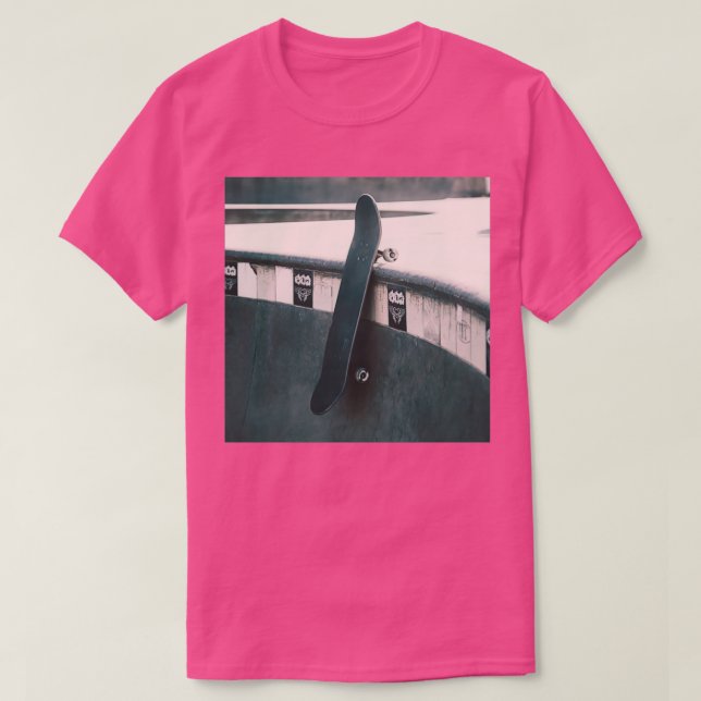 Skateboard in a Skatepark Skateboarding Skater T-Shirt (Design Front)