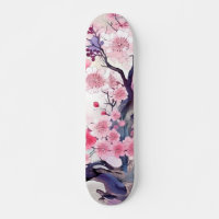 Skateboard Japanese Cherry Blossom