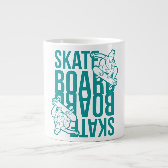 skateboard large coffee mug (Front)