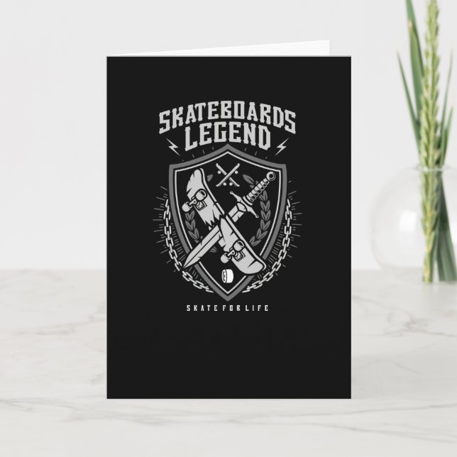 Skateboard Legend Card (Front)