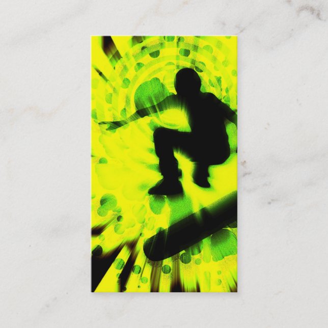 skateboard light explosion business card (Front)