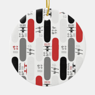 Skateboard Madness (GRB) Ceramic Tree Decoration