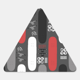 Skateboard Madness (GRB) Triangle Sticker
