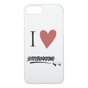 Skateboard Modern I love skateboarding     iPhone 8/7 Case
