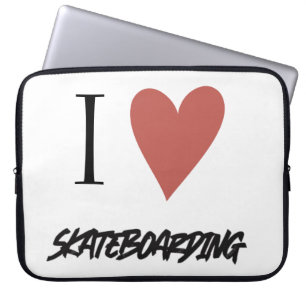 Skateboard Modern I love skateboarding Laptop Sleeve