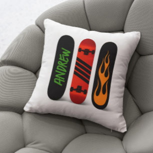 Skateboard Monogram Cushion