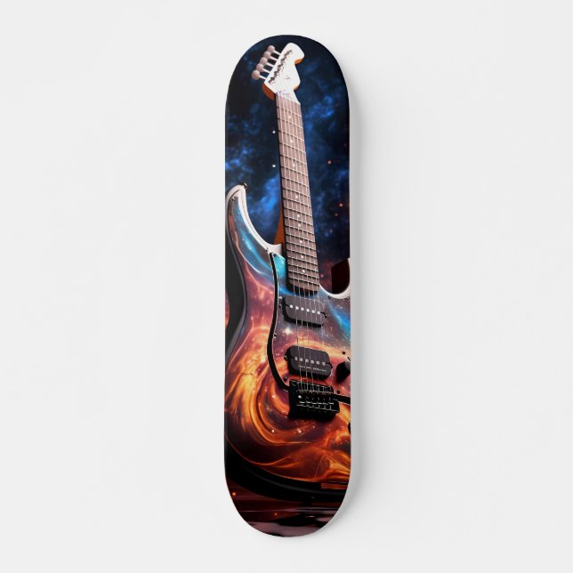Skateboard Musical electric guitar (Front)