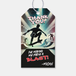 Skateboard Party Thank You Tag