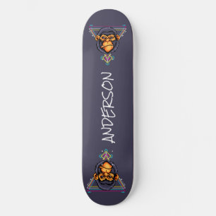 skateboard Personalised Angry Gorilla Head Sacred 