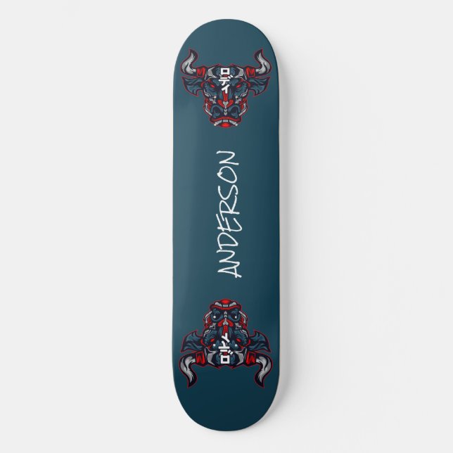 skateboard Personalised  Red Bull Mecha (Front)