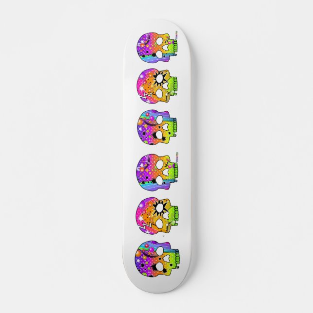 Skateboard - POP ART SKULLS (Front)