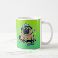 skateboard pug