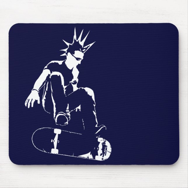 skateboard punk mouse mat (Front)