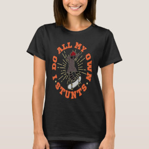 Skateboard raccoon stunts skate hall skater roller T-Shirt