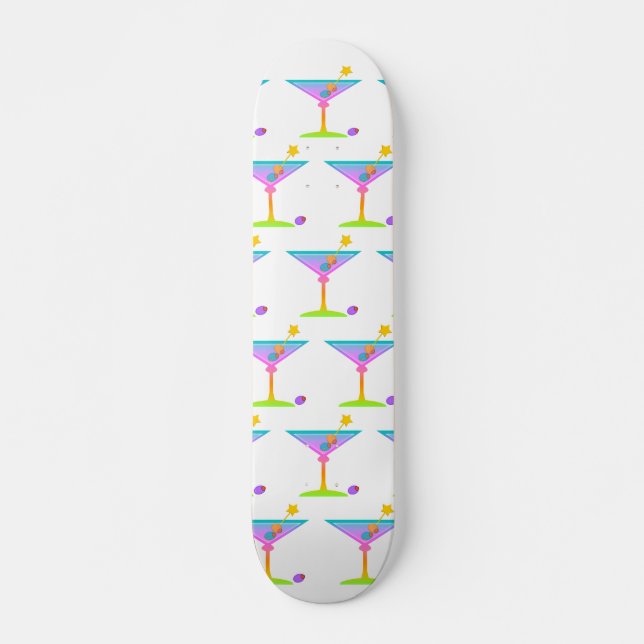 Skateboard - Rainbow Martinis (Front)