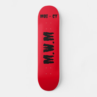 skateboard red M.W.M
