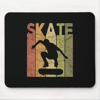 Skateboard Retro Skateboarding Lover Designs Uni-a Mouse Mat
