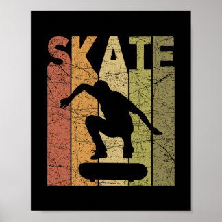 Skateboard Retro Skateboarding Lover Designs Uni-a Poster