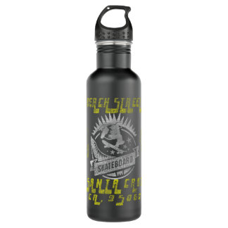 Skateboard Santa Cruz CA 95060 Retro Vintage Skate 710 Ml Water Bottle