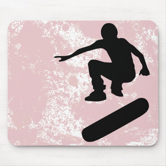 skateboard. silhouettes. mouse mat (Front)