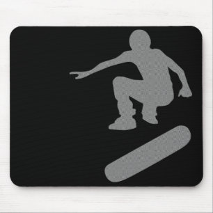 skateboard. silhouettes. mouse mat
