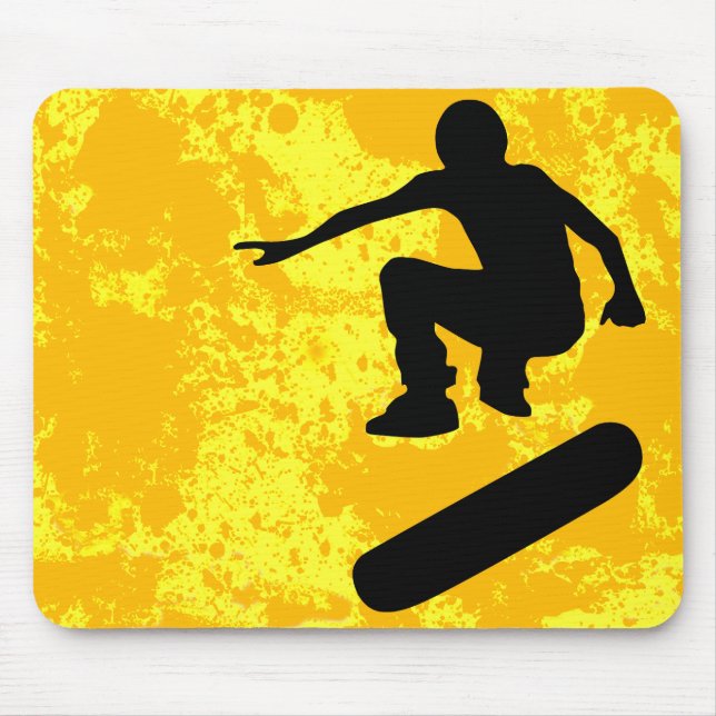 skateboard. silhouettes. mouse mat (Front)