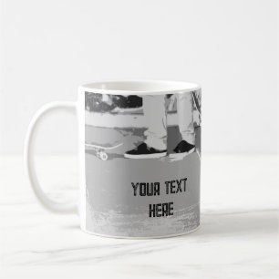 skateboard skate park graffiti gift custom coffee mug